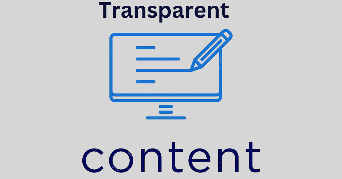 Transparency in Content Creation