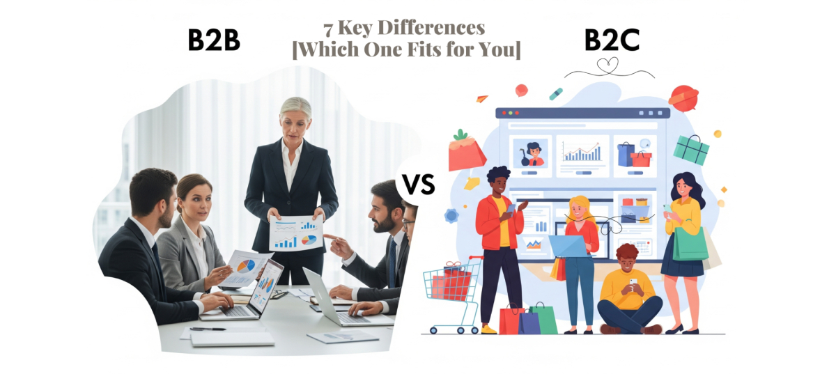 B2B vs. B2C: 7 Key Differences [Which One Fits for You]