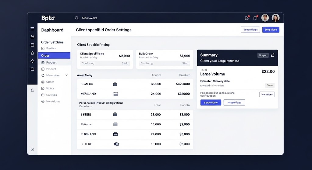 Custom and bulk order tools in B2B ecommerce