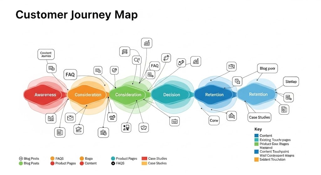 Aligning current content with user journey