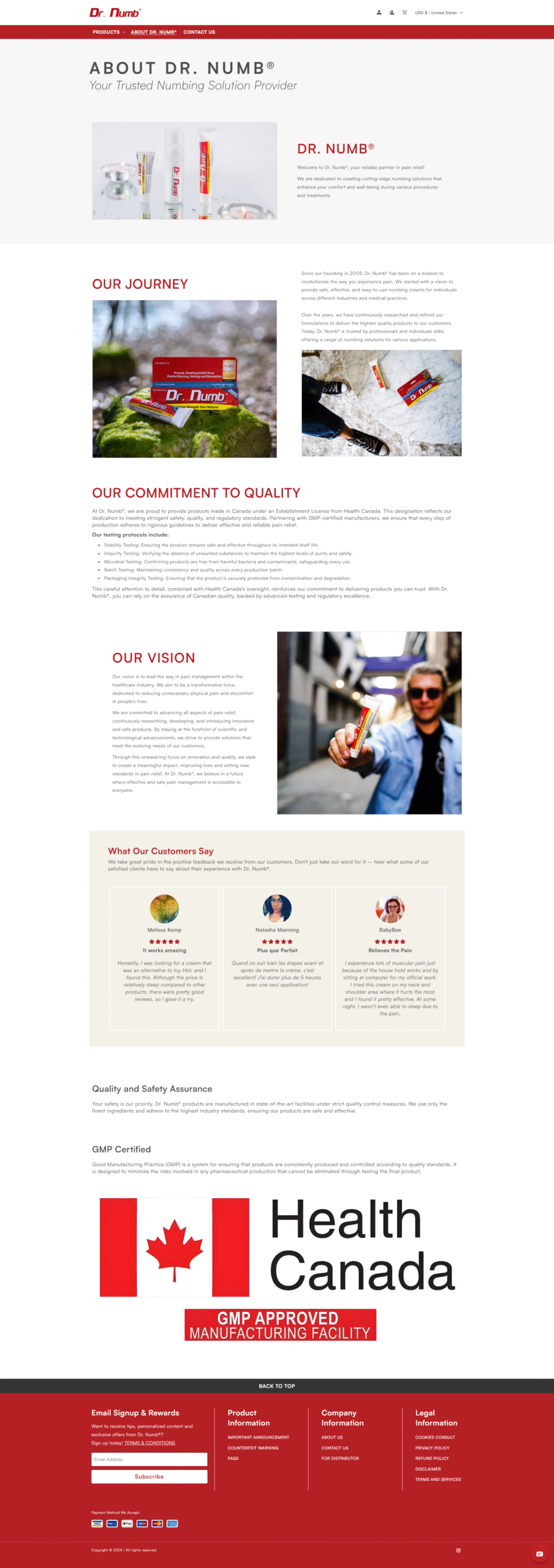 Dr. Numb USA project
