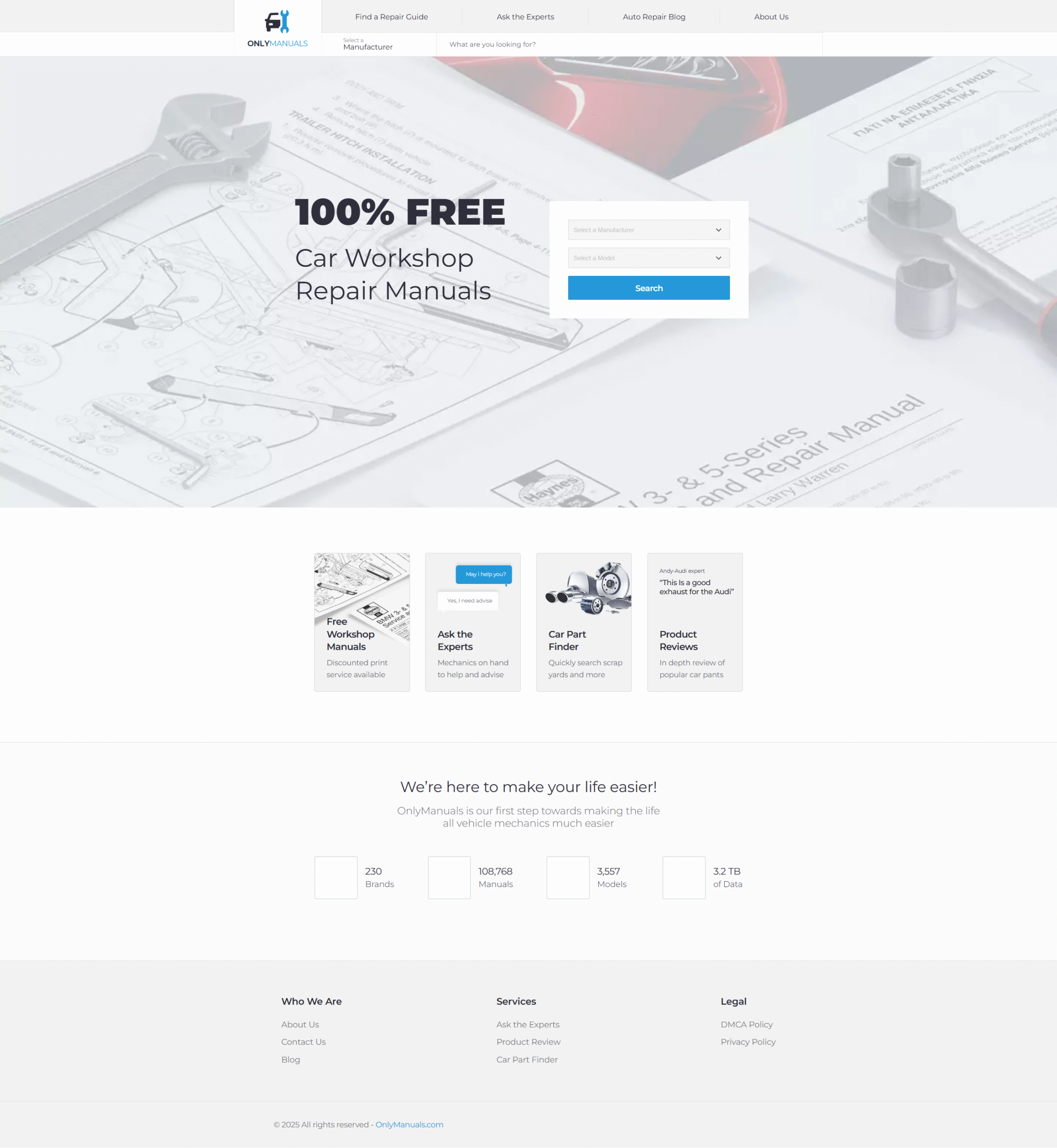 Onlymanuals project
