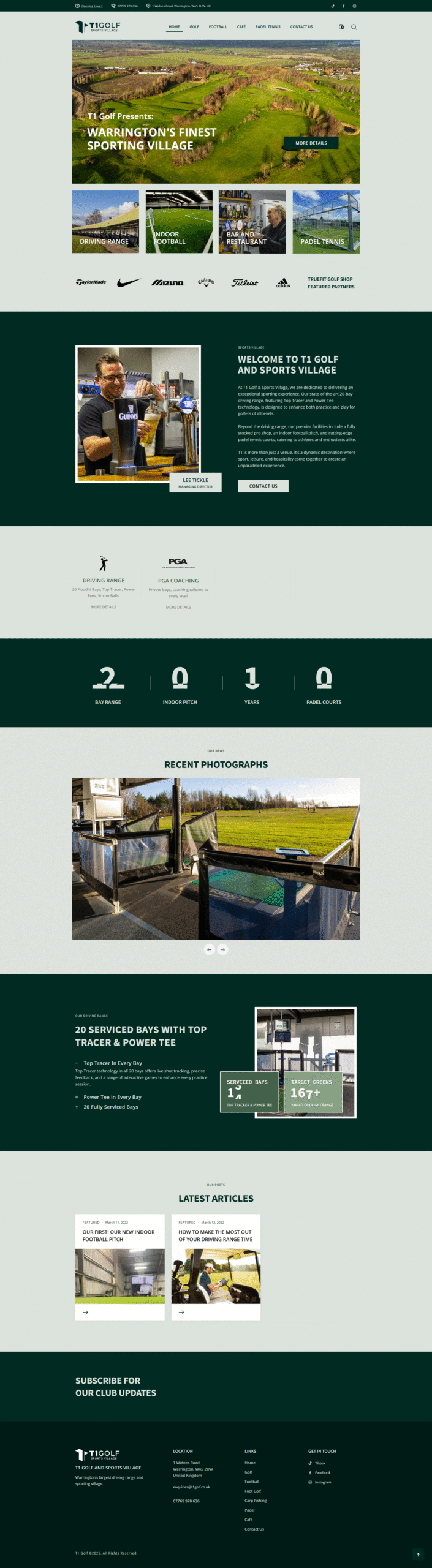 T1 Golf Warrington project