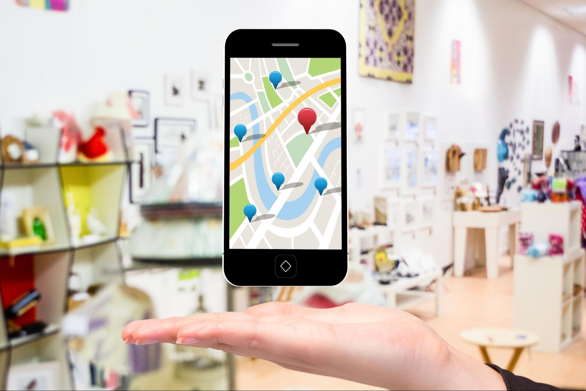 Heatmap tracking local search visibility across locations