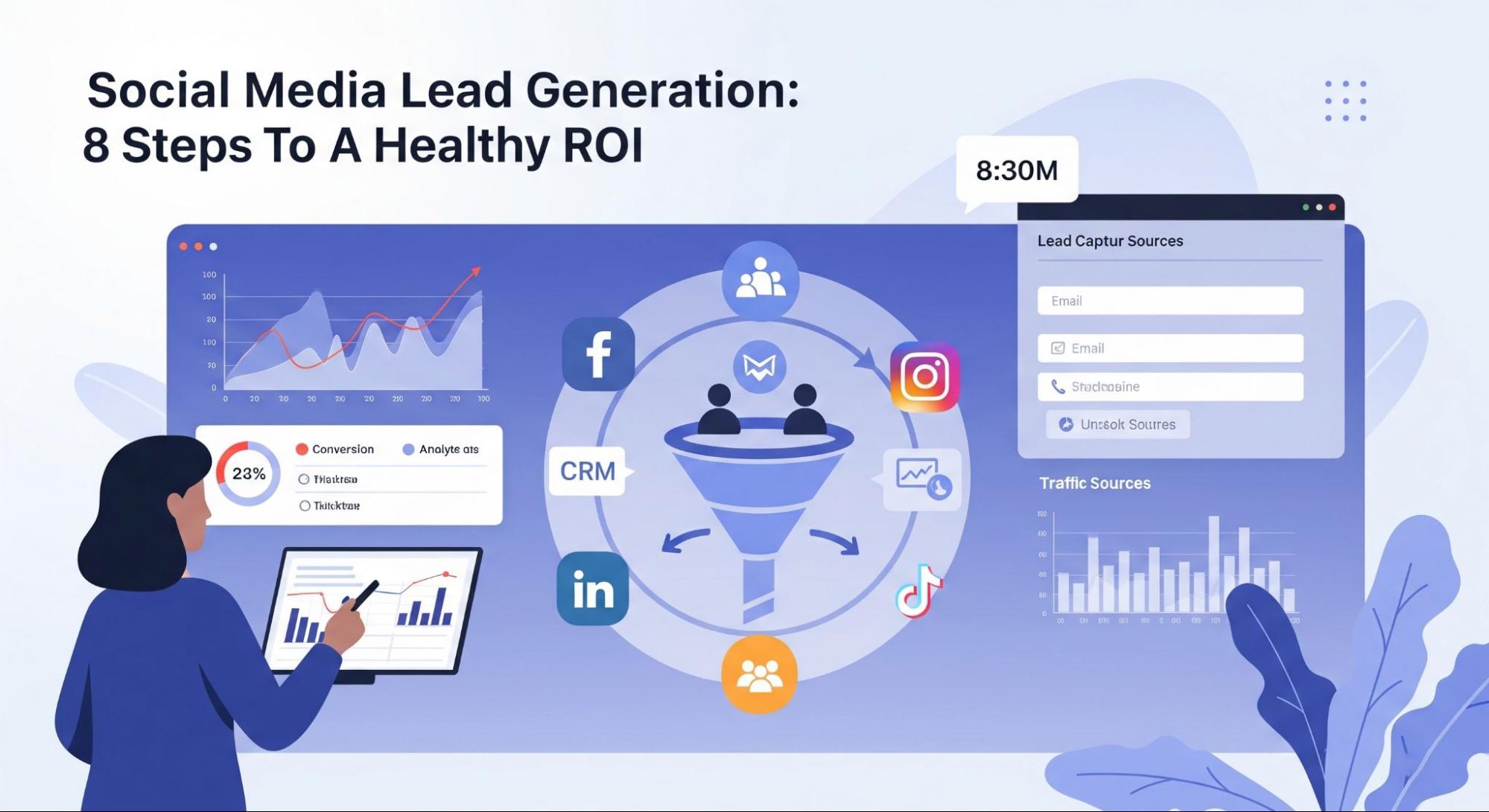 Social media lead generation: 8 steps to a healthy ROI