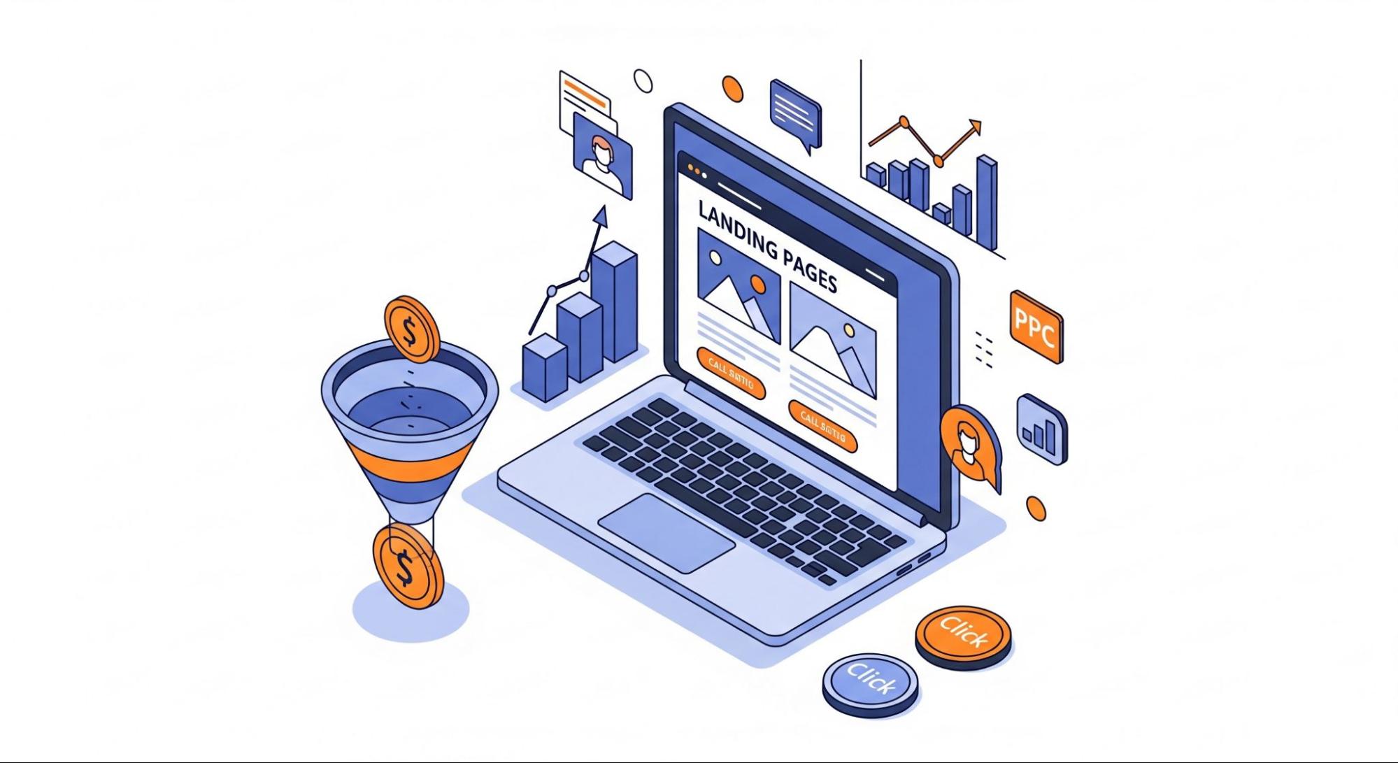 Optimized landing pages for PPC conversions