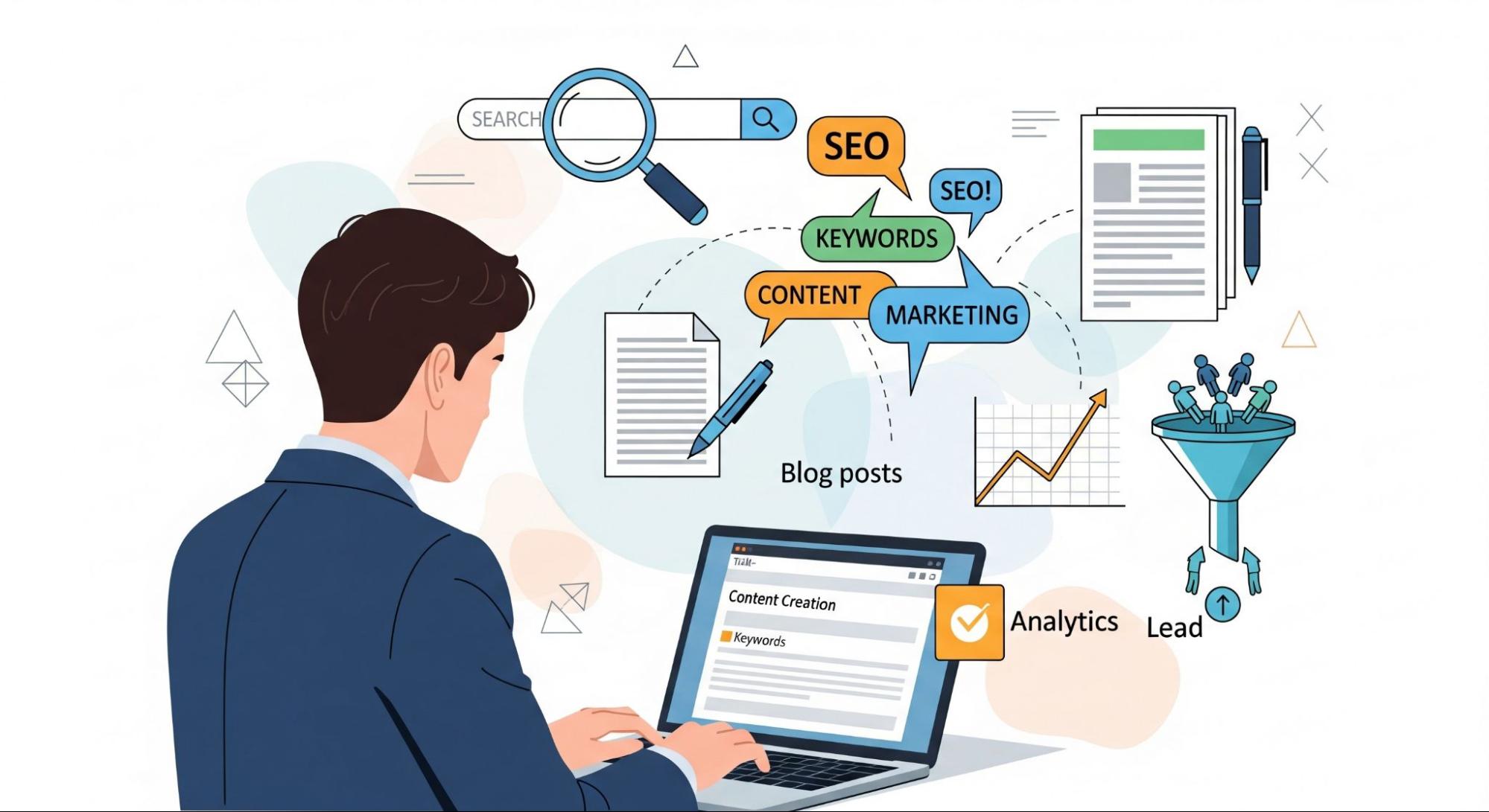 SEO content marketing for lead generation success
